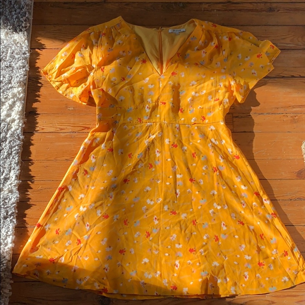 Madewell silk floral dress